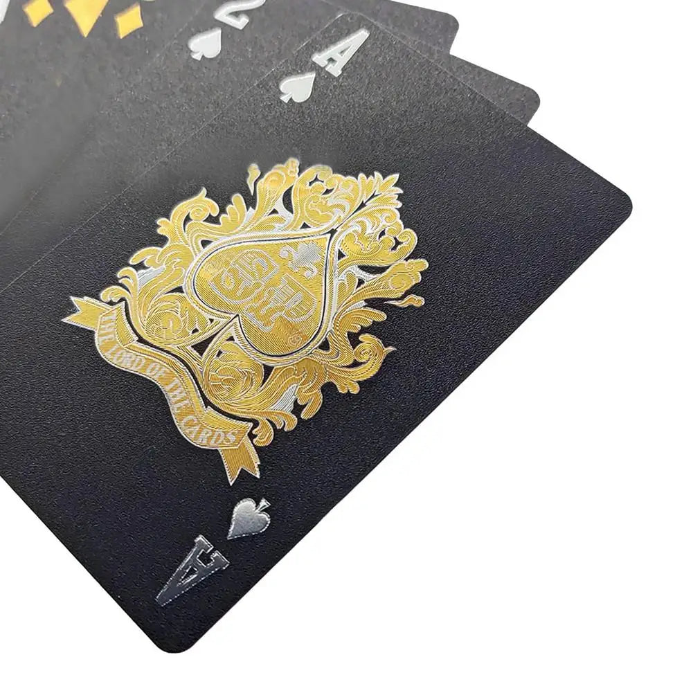 Waterproof Black & Gold Playing Cards