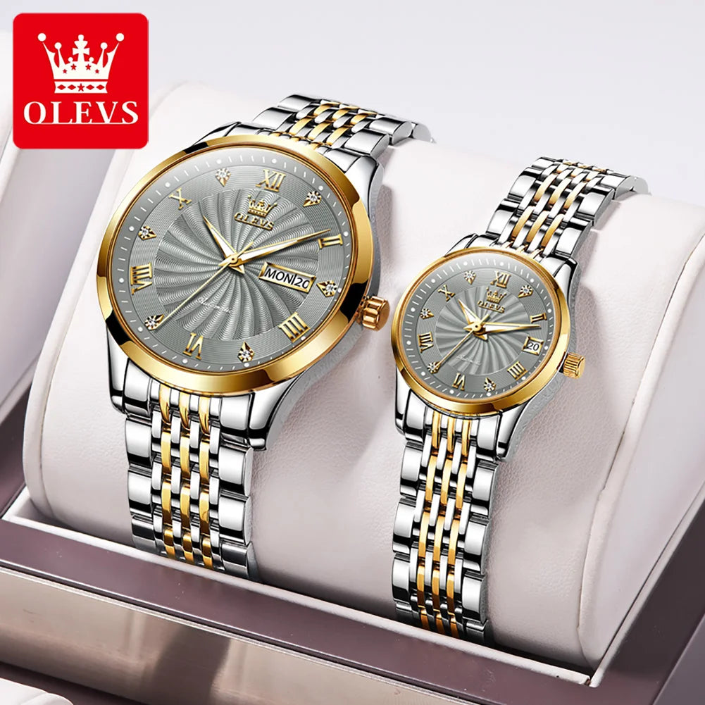 OLEVS Roman Dial Automatic Mechanical Business Watch Waterproof Relogio Masculino