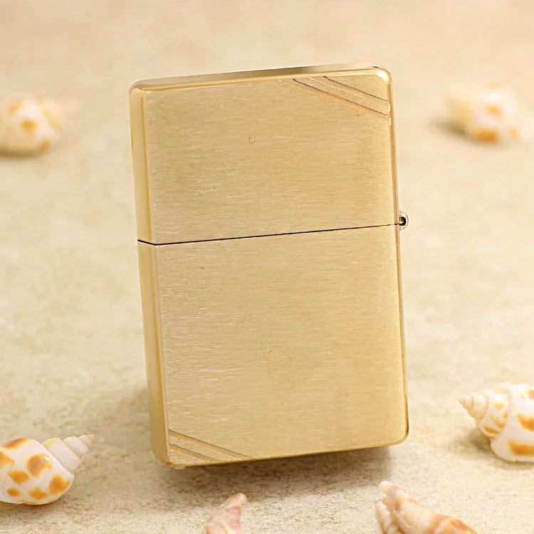Genuine Zippo Plain Gold Stripe Lighter