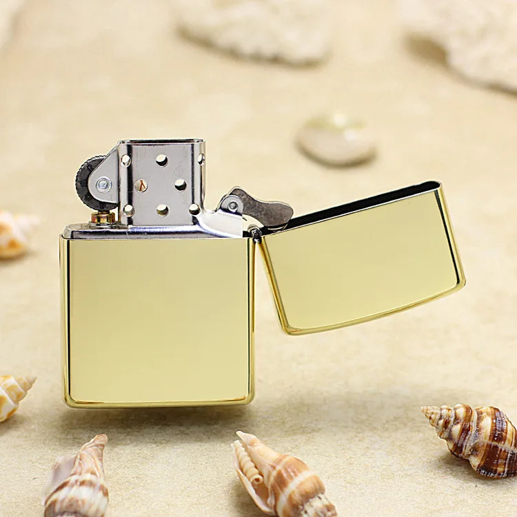 Genuine Zippo Golden Cross Pattern Lighter