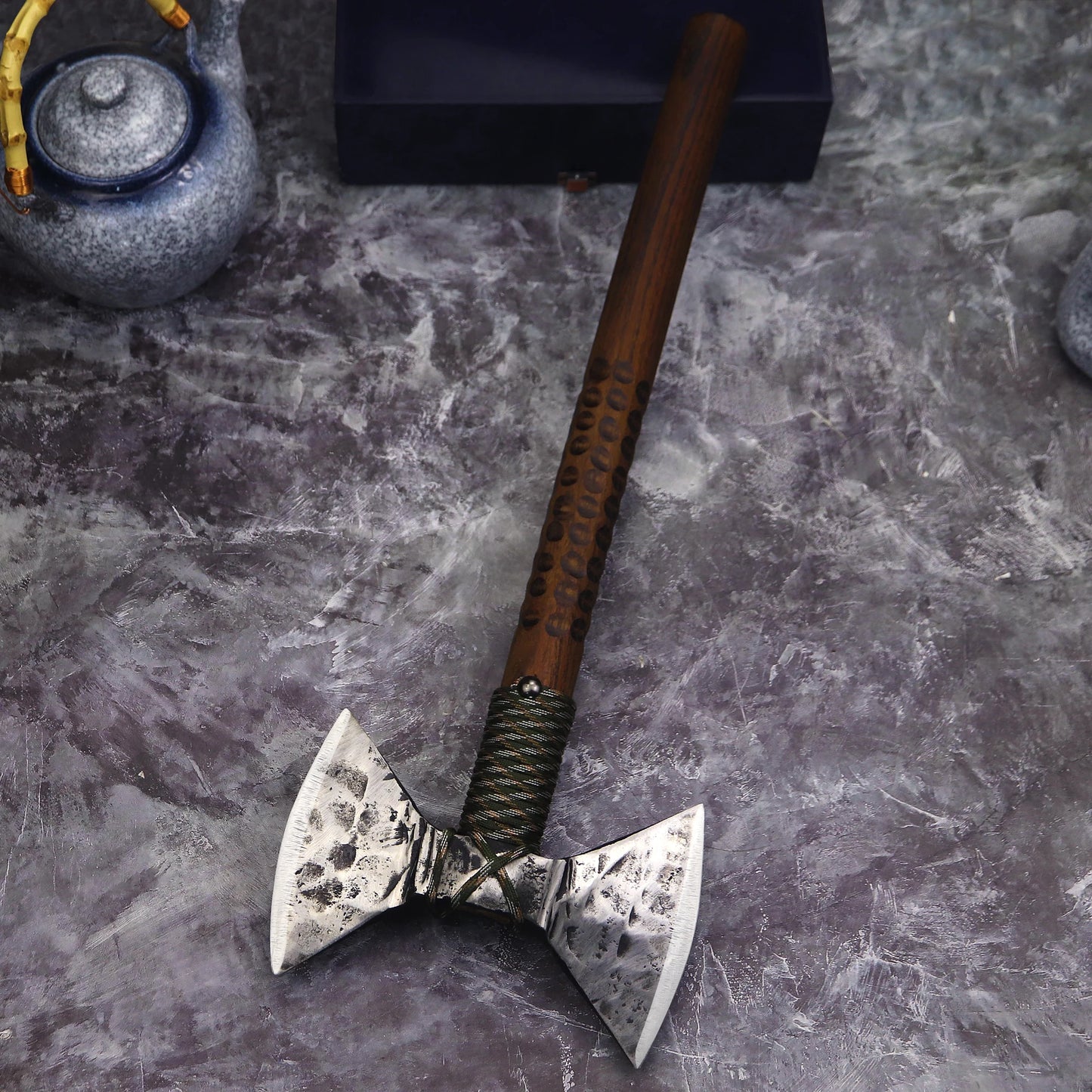 U.S.A Hand-wrought Cold Steel Double-Bladed Axe
