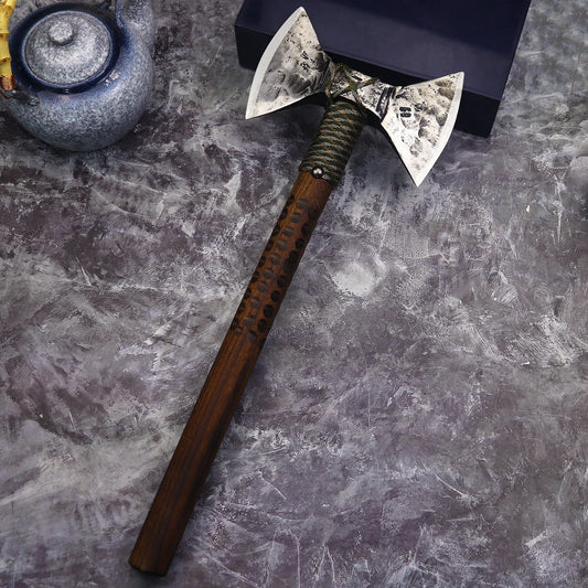 U.S.A Hand-wrought Cold Steel Double-Bladed Axe