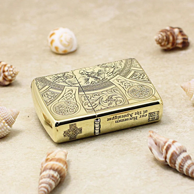 Genuine Zippo Four Horsemen Pattern Lighter