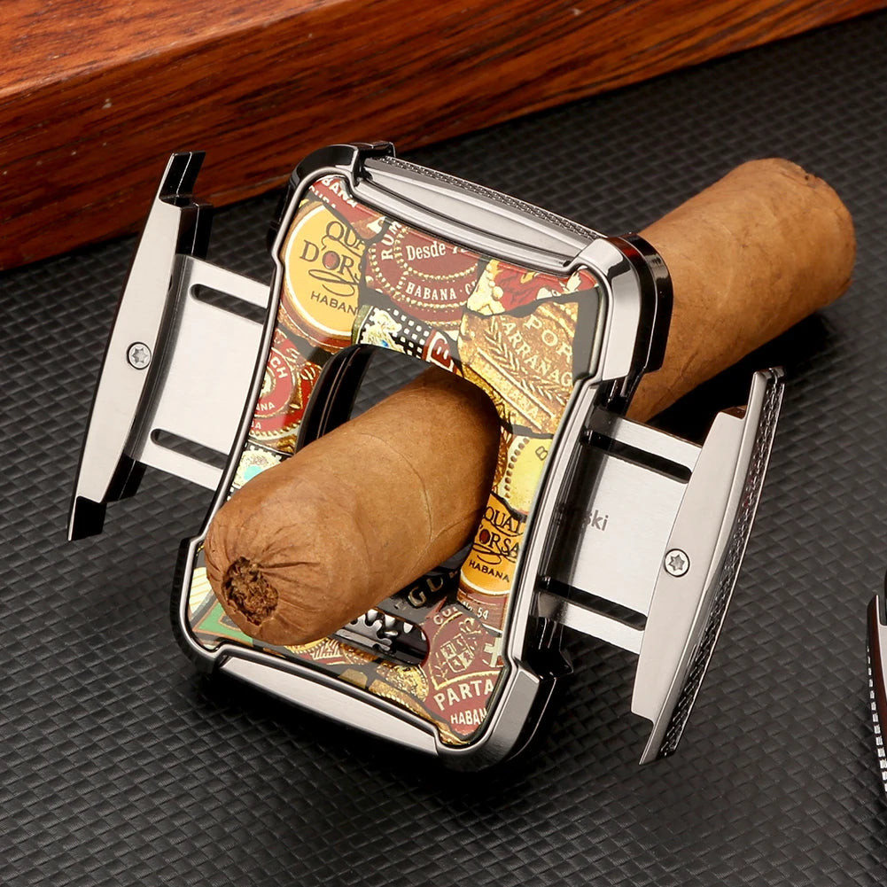 Cigar Cutter with Leather Case