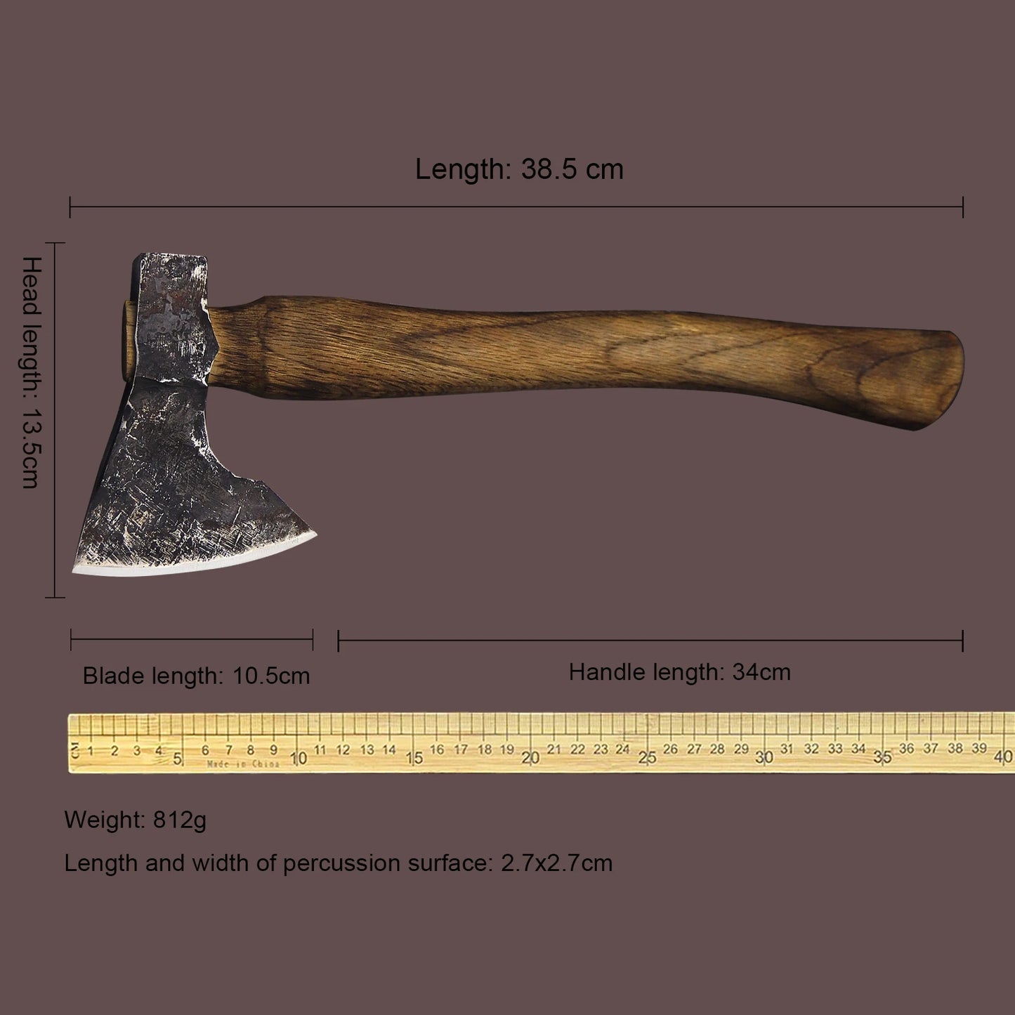 American Hand-Wrought Cold Steel Camping Axe