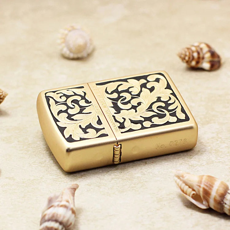 Genuine Zippo Lacquered Vine Pattern Lighter