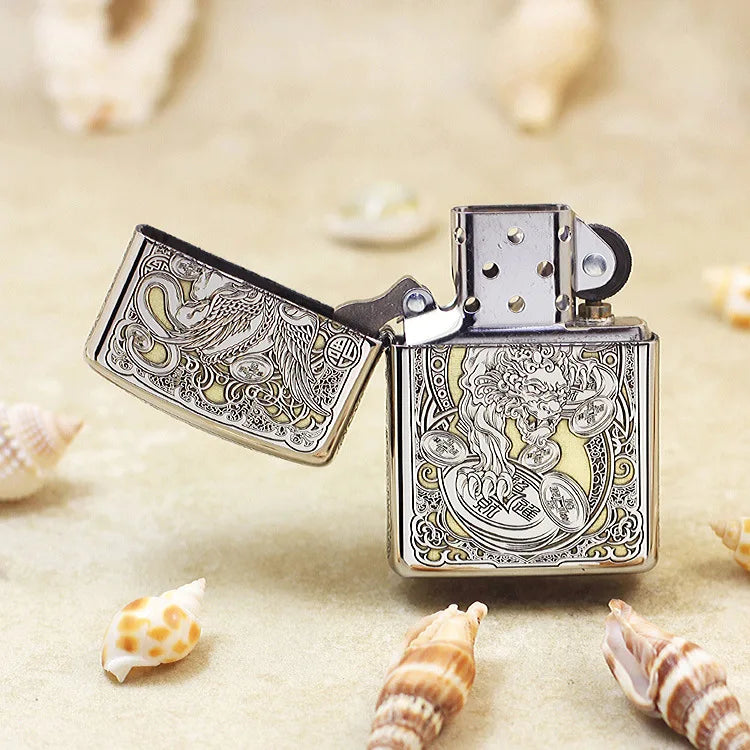 Genuine Zippo Heraldic Beast Pattern Lighter