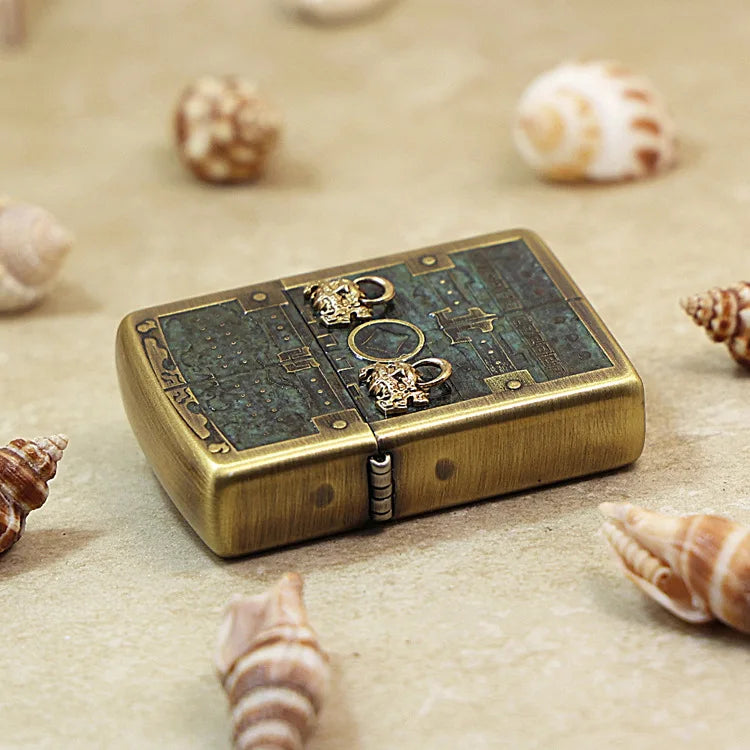 Genuine Zippo Antique Chest Pattern Lighter