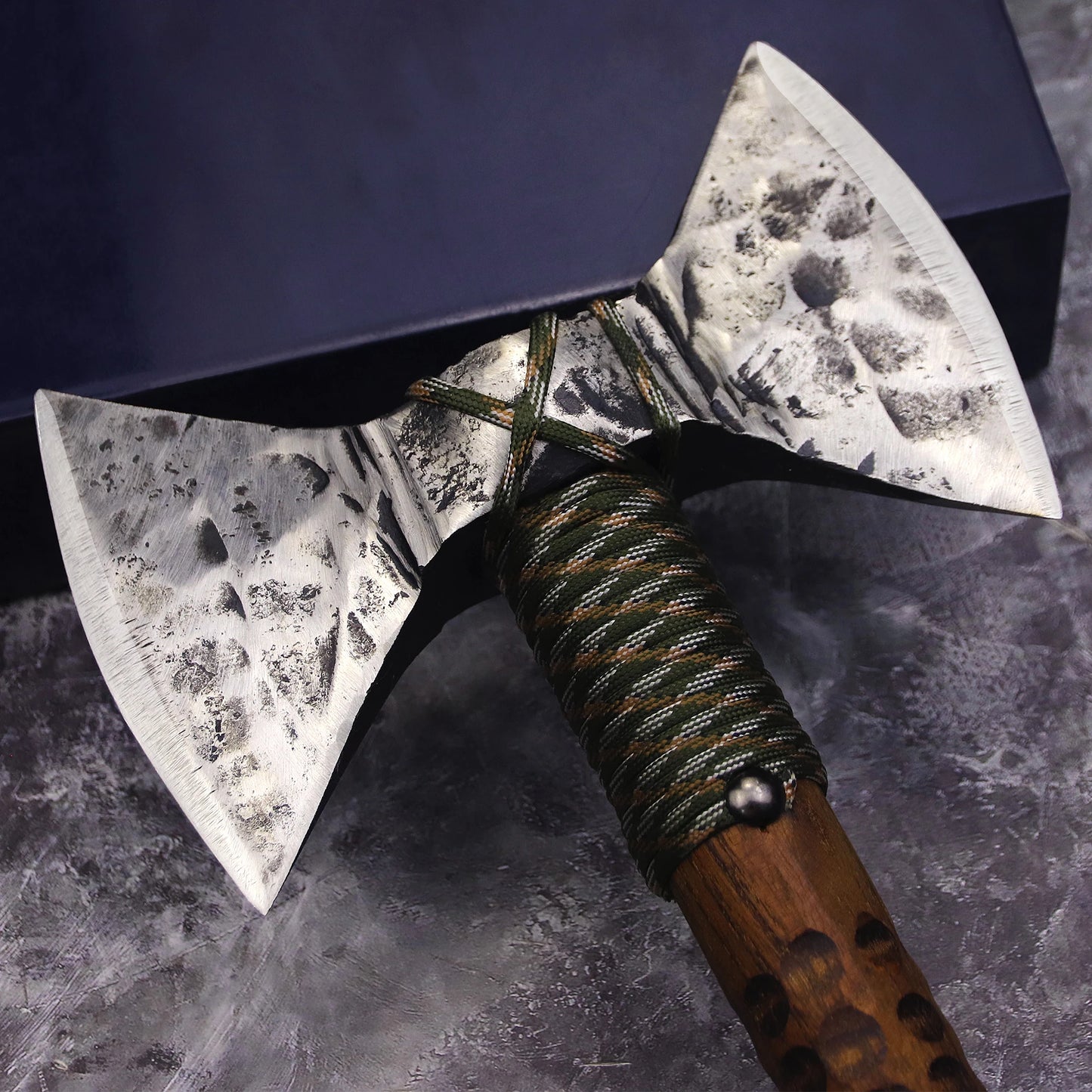 U.S.A Hand-wrought Cold Steel Double-Bladed Axe