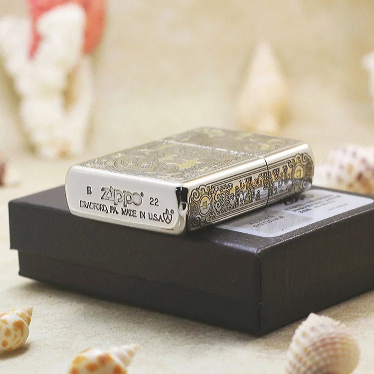 Genuine Zippo Heraldic Beast Pattern Lighter