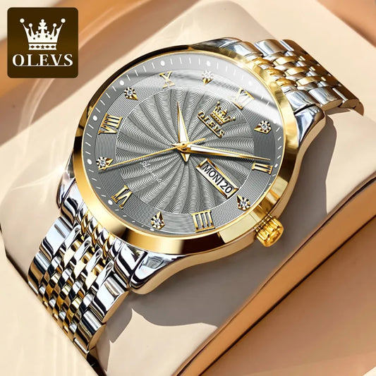 OLEVS Roman Dial Automatic Mechanical Business Watch Waterproof Relogio Masculino