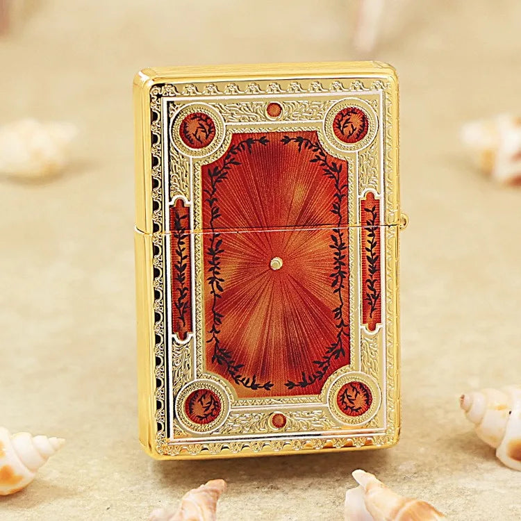 Genuine Zippo Fierce Red Sun Pattern Lighter