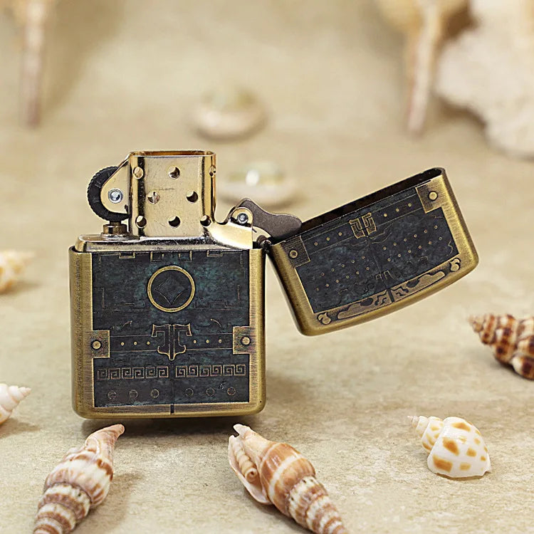 Genuine Zippo Antique Chest Pattern Lighter