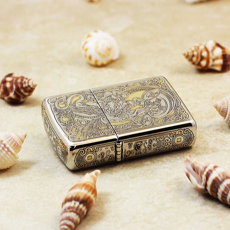 Genuine Zippo Heraldic Beast Pattern Lighter