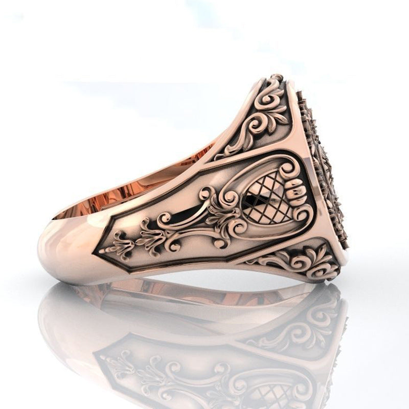 Men's Vintage Pattern S925 Silver Ring