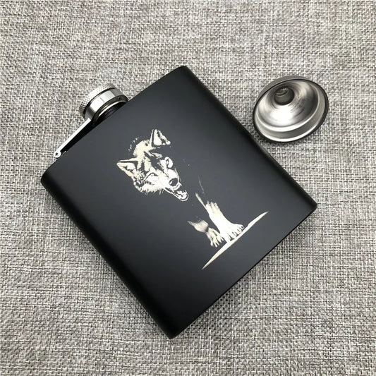 Engraved 170ml Hip Flasks 304 Stainless Steel