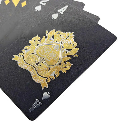 Waterproof Black & Gold Playing Cards