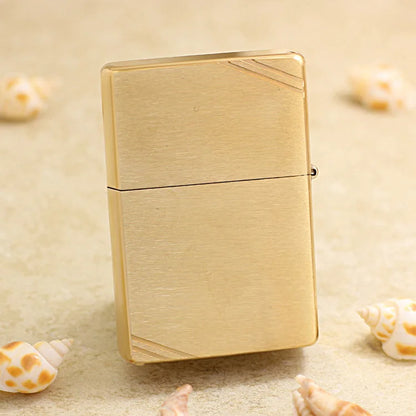 Genuine Zippo Plain Gold Stripe Lighter