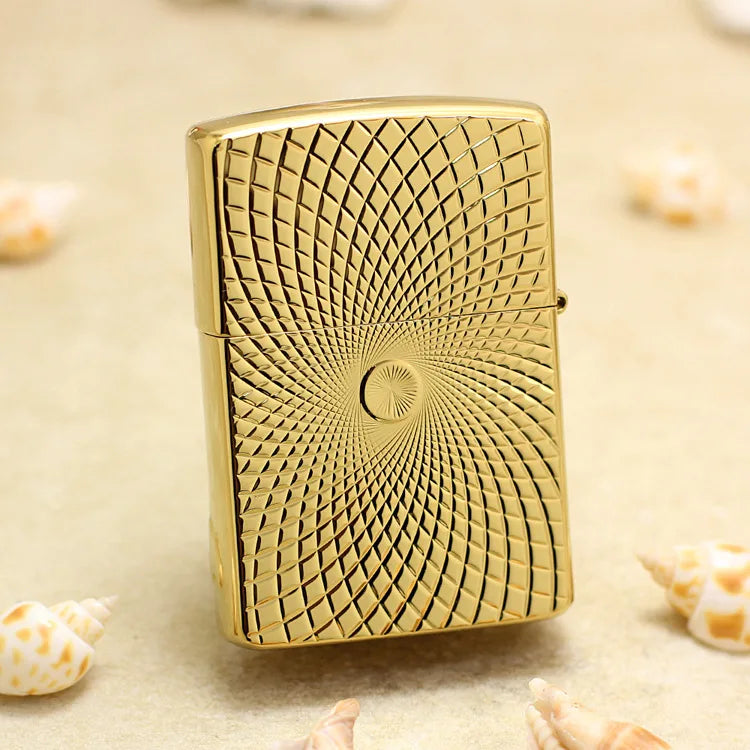 Genuine Zippo Golden Ice Sun Pattern Lighter