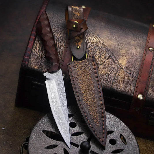 Redwood Japanese Damascus Steel Knife