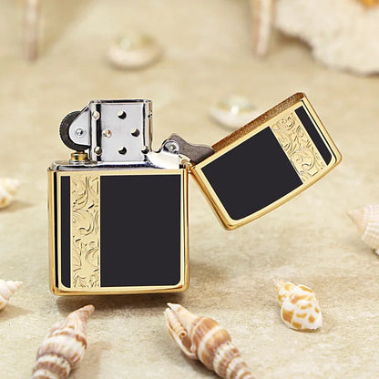 Genuine Zippo Gold-Plated Vine Pattern Lighter