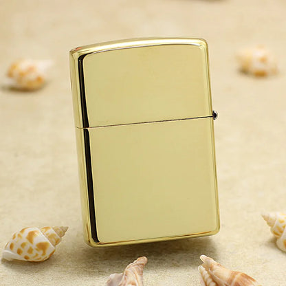 Genuine Zippo Golden Cross Pattern Lighter