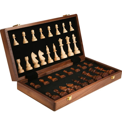 15" x 15" Handcrafted Walnut Chess Set