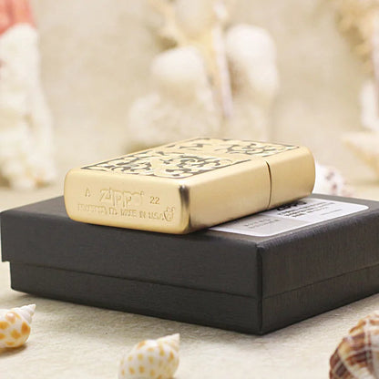 Genuine Zippo Lacquered Vine Pattern Lighter